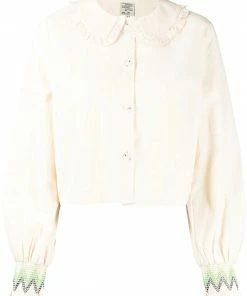 Baum Und Pferdgarten 'Myette' Embroidered Sleeve Shirt Clothing