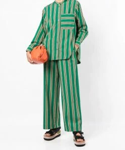 Baum Und Pferdgarten Green 'Naironi' Striped Trousers