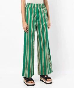 Baum Und Pferdgarten Green 'Naironi' Striped Trousers