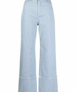 Baum Und Pferdgarten Clothing 'Nariko' Textured Wide Leg Jeans