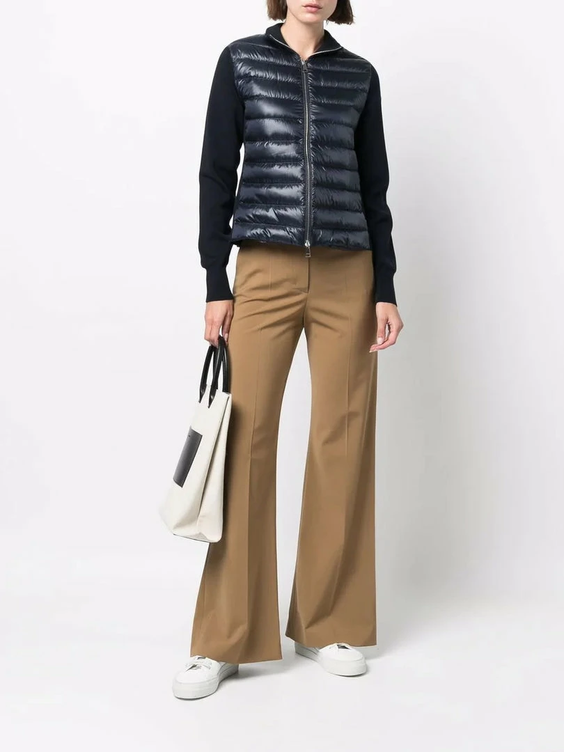 Moncler 'Navy Padded Cotton Cardigan' 4 Moncler 'Navy Padded Cotton Cardigan'