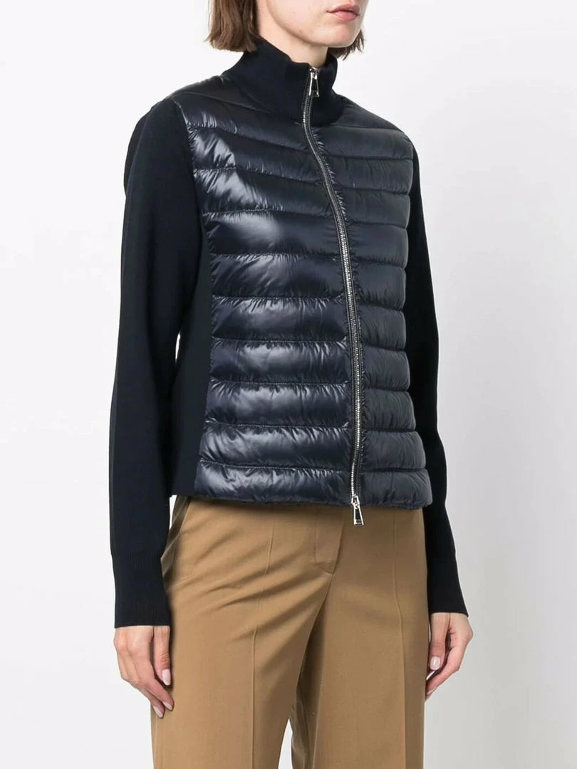 Moncler 'Navy Padded Cotton Cardigan' 5 Moncler 'Navy Padded Cotton Cardigan'