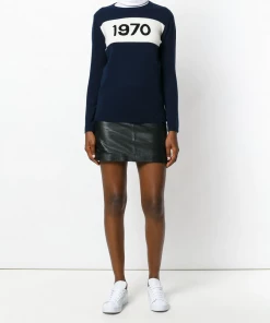 Bella Freud Navy ‘1970’ Signature Cashmere Jumper 19 Bella Freud Navy ‘1970’ Signature Cashmere Jumper