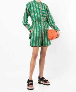 Baum Und Pferdgarten Green 'Neri' Striped Shorts