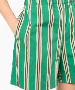 Baum Und Pferdgarten Green 'Neri' Striped Shorts 11 Baum Und Pferdgarten Green 'Neri' Striped Shorts