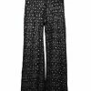 ROTATE Black 'Nola' Crochet Trousers Clothing 1 ROTATE Black 'Nola' Crochet Trousers Clothing