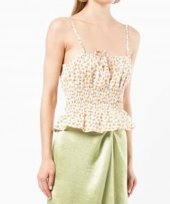 Faithfull The Brand Clothing 'Odelina' Floral Peplum Top