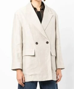 Studio Nicholson 'Ofilli' Oversized Linen Blazer Clothing