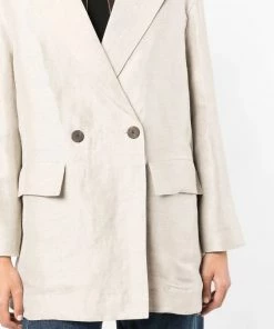 Studio Nicholson 'Ofilli' Oversized Linen Blazer Clothing