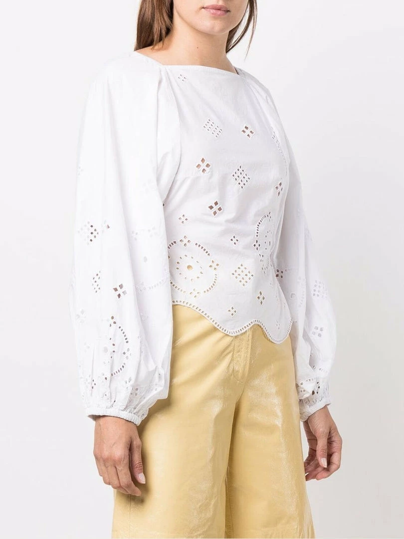 Ganni ‘Open Back Embroidered Blouse’ 9 Ganni ‘Open Back Embroidered Blouse’