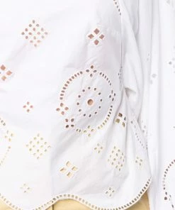 Ganni ‘Open Back Embroidered Blouse’ 36 Ganni ‘Open Back Embroidered Blouse’