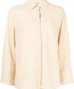 Vince 'Open Back Tie Fastened Shirt'