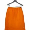 DRIES VAN NOTEN Orange ‘Sola’ Sheer Midi Skirt