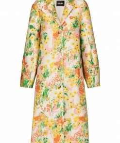 Stine Goya New In Oversized 'Cornelia' Floral Jacquard Coat