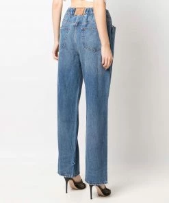 Alexander Wang Oversized 'Elasticated Wide Leg Jeans'