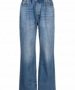 Alexander Wang Oversized 'Elasticated Wide Leg Jeans'