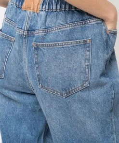 Alexander Wang Oversized 'Elasticated Wide Leg Jeans'