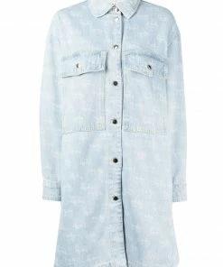 Stella Nova Oversized 'Emmy' Long Denim Shacket Clothing