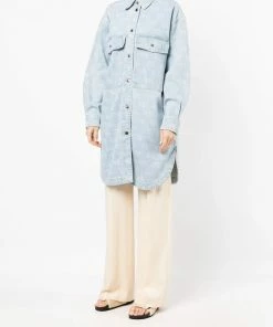 Stella Nova Oversized 'Emmy' Long Denim Shacket Clothing