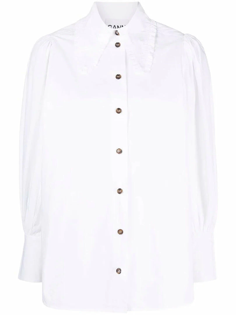 Ganni 'Oversized Pointed Collar Shirt' 3 Ganni 'Oversized Pointed Collar Shirt'