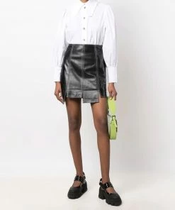 Ganni 'Oversized Pointed Collar Shirt'