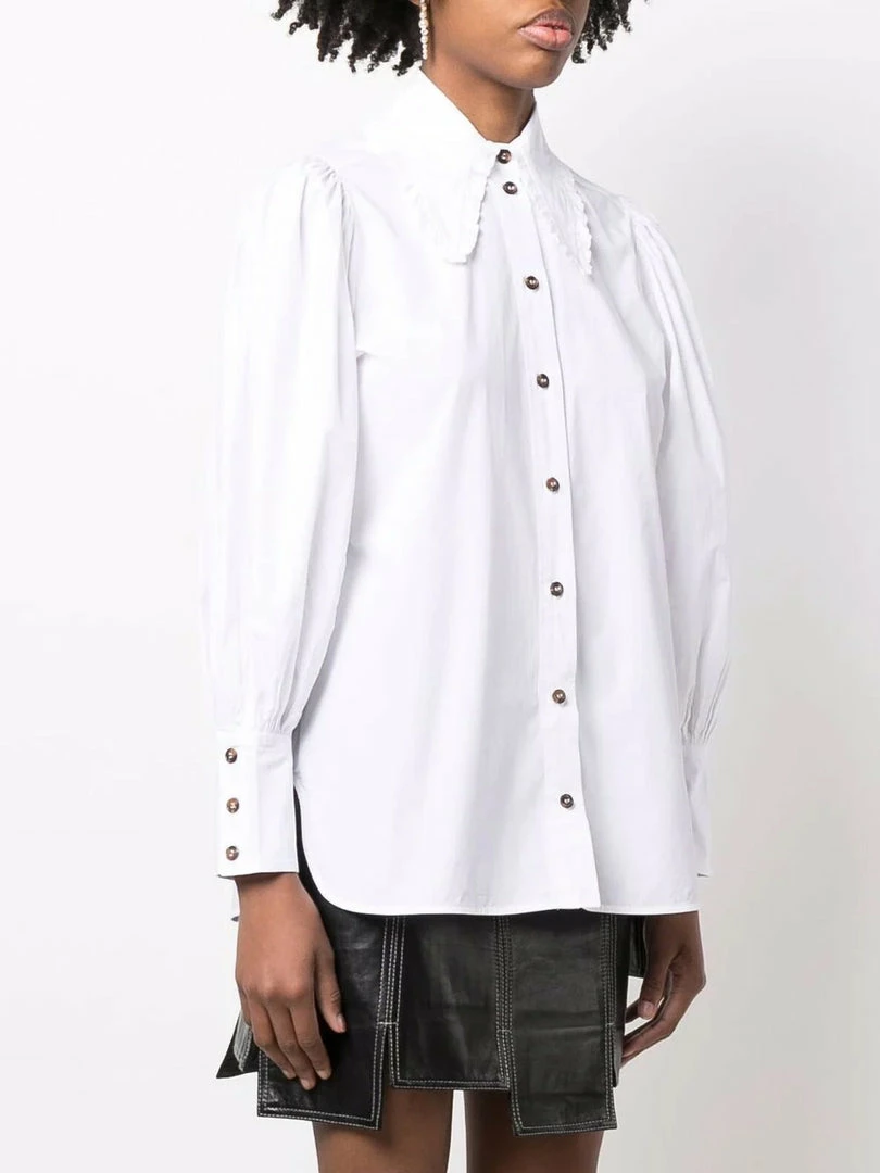 Ganni 'Oversized Pointed Collar Shirt' 5 Ganni 'Oversized Pointed Collar Shirt'