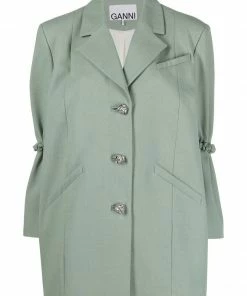 Ganni 'Oversized Single Breasted Blazer'