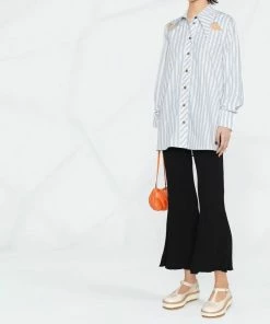 Ganni 'Oversized Striped Cut Out Detail Shirt' New In