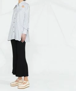Ganni 'Oversized Striped Cut Out Detail Shirt' New In 9 Ganni 'Oversized Striped Cut Out Detail Shirt' New In