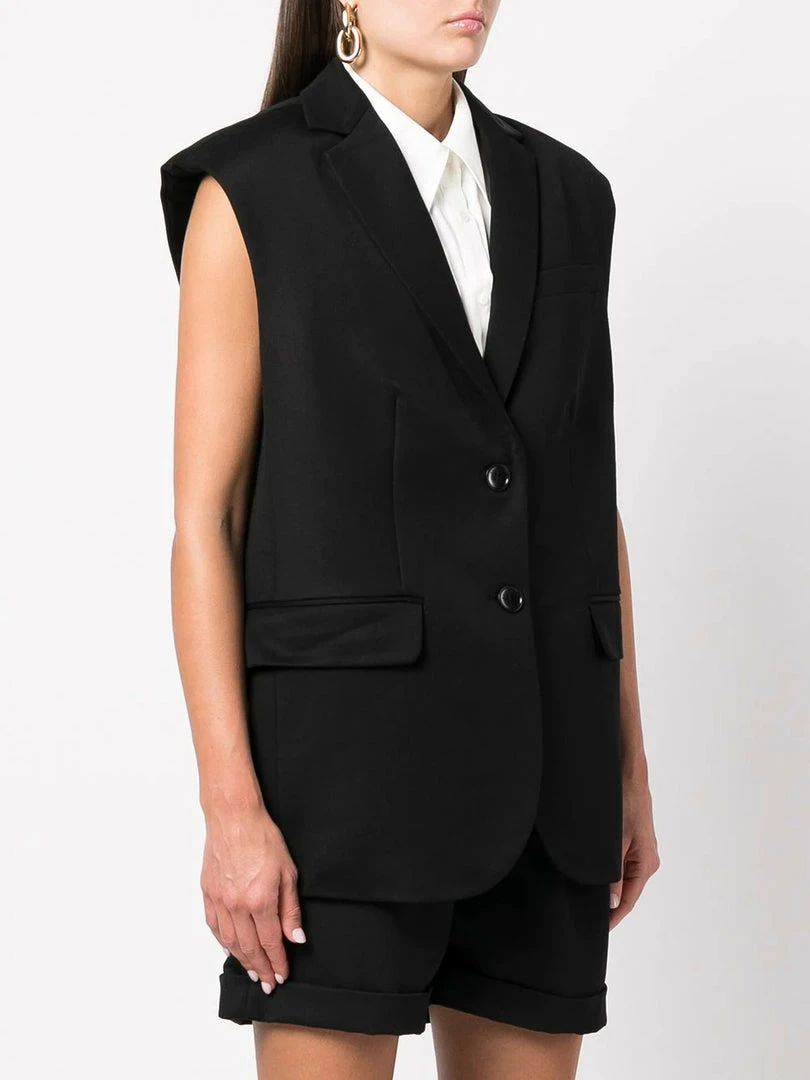 Anine Bing Oversized 'Tay' Wool Sleeveless Blazer New In 5 Anine Bing Oversized 'Tay' Wool Sleeveless Blazer New In