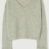 American Vintage Oversized ‘East’ Melange Knit Sweater Clothing