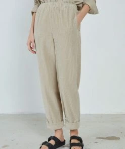 American Vintage Clothing Beige 'Padow' Corduroy Trousers