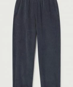 American Vintage Clothing Faded Grey 'Padow' Corduroy Trousers