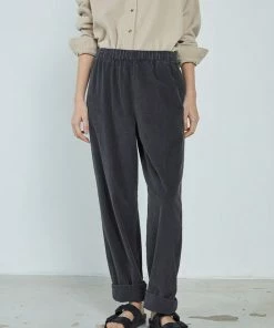 American Vintage Clothing Faded Grey 'Padow' Corduroy Trousers