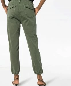 Paige Khaki ‘Mayslie’ Denim Cargo Joggers Clothing