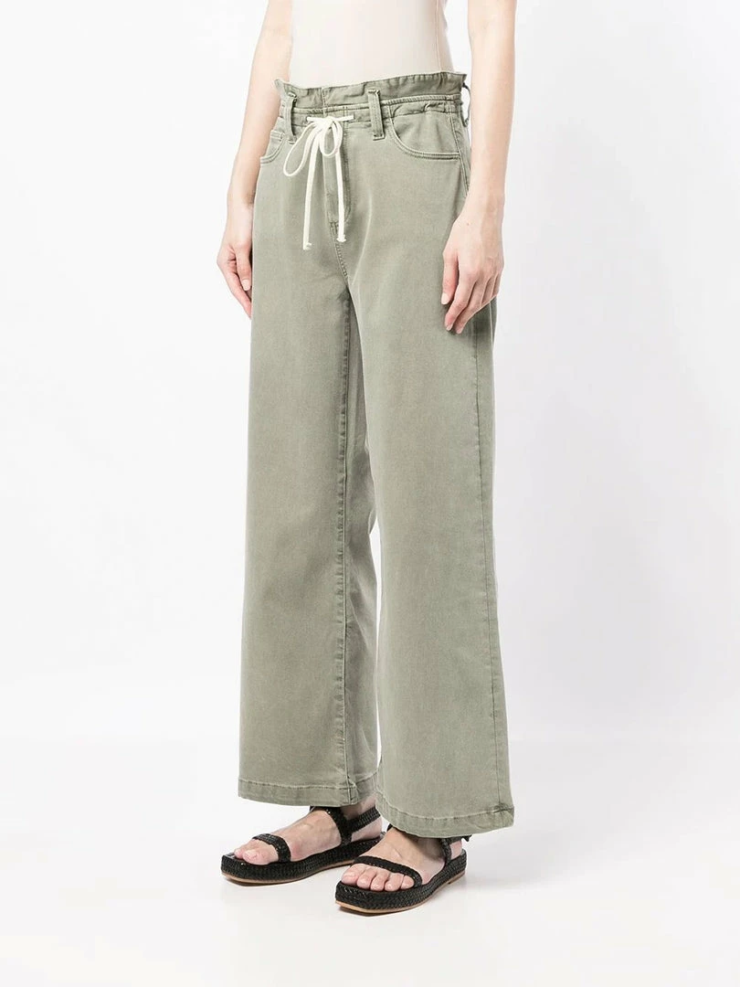 Paige Khaki 'Carly' Wide Leg Jeans 10 Paige Khaki 'Carly' Wide Leg Jeans