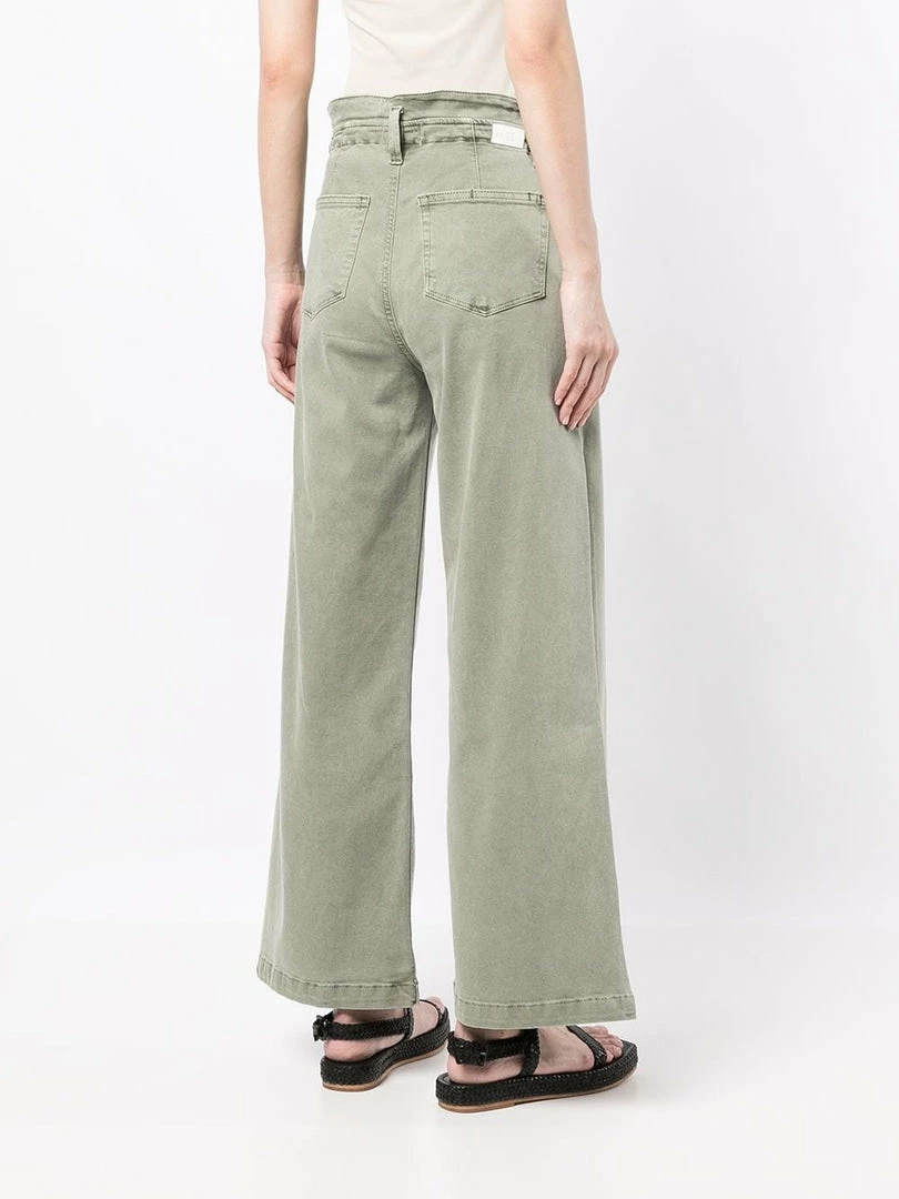 Paige Khaki 'Carly' Wide Leg Jeans 11 Paige Khaki 'Carly' Wide Leg Jeans