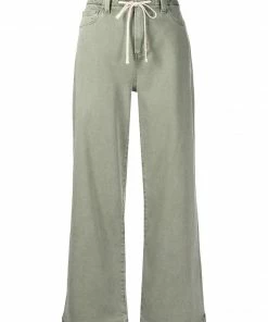 Paige Khaki 'Carly' Wide Leg Jeans 17 Paige Khaki 'Carly' Wide Leg Jeans