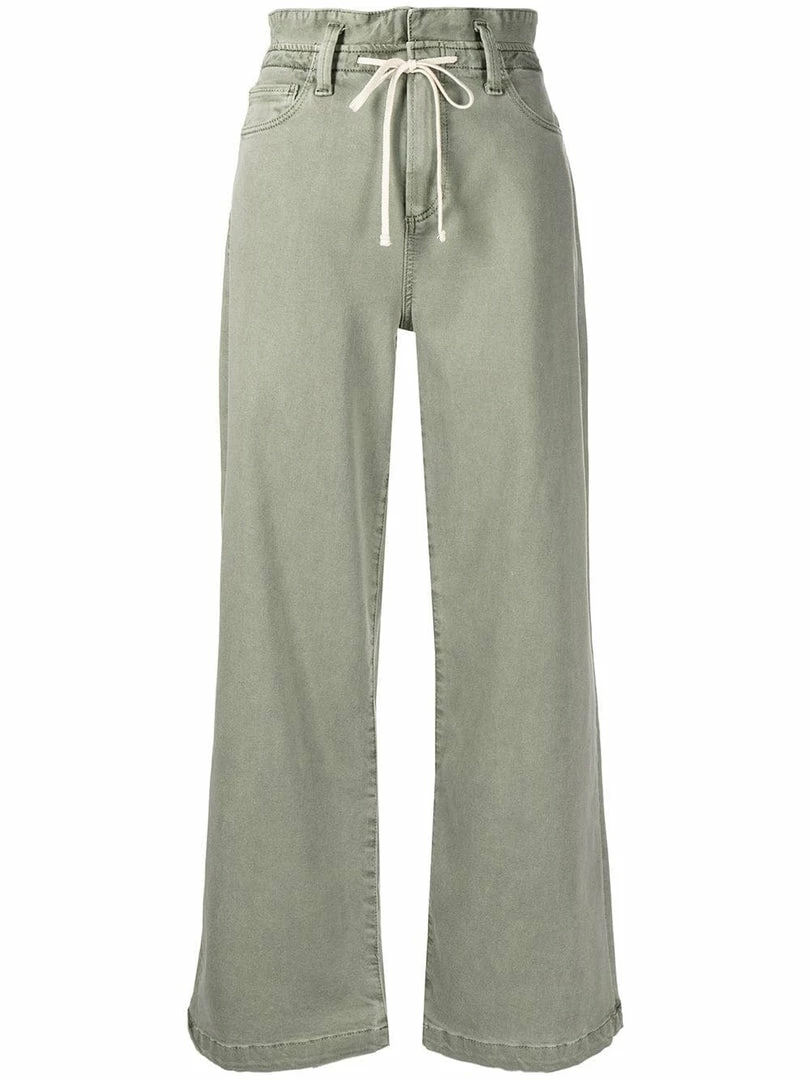 Paige Khaki 'Carly' Wide Leg Jeans 8 Paige Khaki 'Carly' Wide Leg Jeans