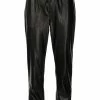 Paige 'Viviette' Faux Leather Cropped Joggers Clothing