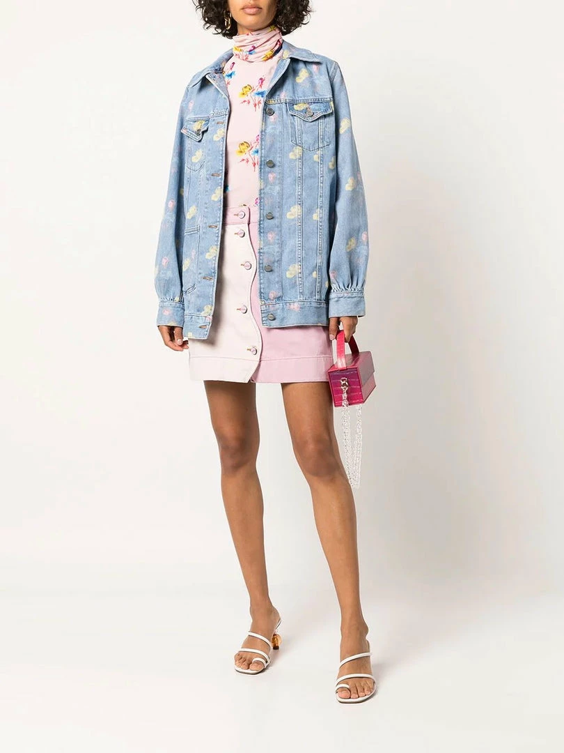 Ganni 'Painted Floral Denim Jacket' 4 Ganni 'Painted Floral Denim Jacket'