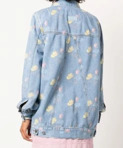 Ganni 'Painted Floral Denim Jacket' 10 Ganni 'Painted Floral Denim Jacket'