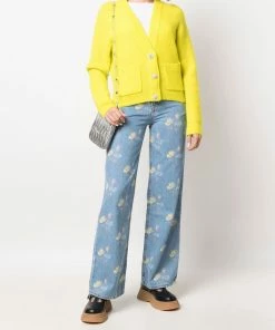 Ganni 'Painted Floral Jeans'