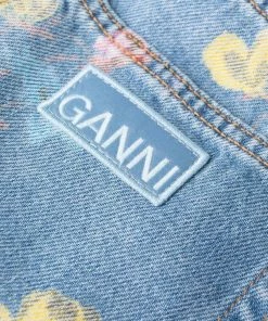 Ganni 'Painted Floral Jeans'