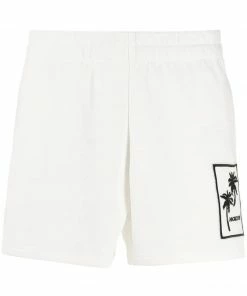 Moncler White 'Palm Tree Detail Shorts'