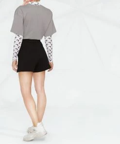 Moncler Black 'Palm Tree Detail Shorts'