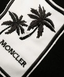 Moncler Black 'Palm Tree Detail Shorts'