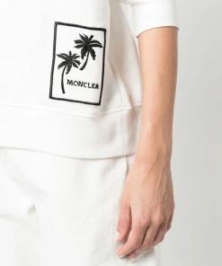 Moncler White 'Palm Tree Detail Sweatshirt' 11 Moncler White 'Palm Tree Detail Sweatshirt'