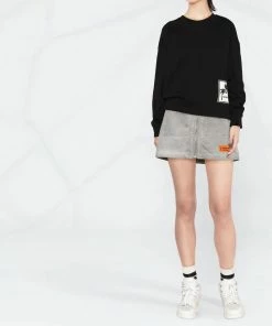 Moncler Black 'Palm Tree Detail Sweatshirt'