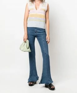 Ganni New In 'Pastel Logo Detail Sweater Vest'